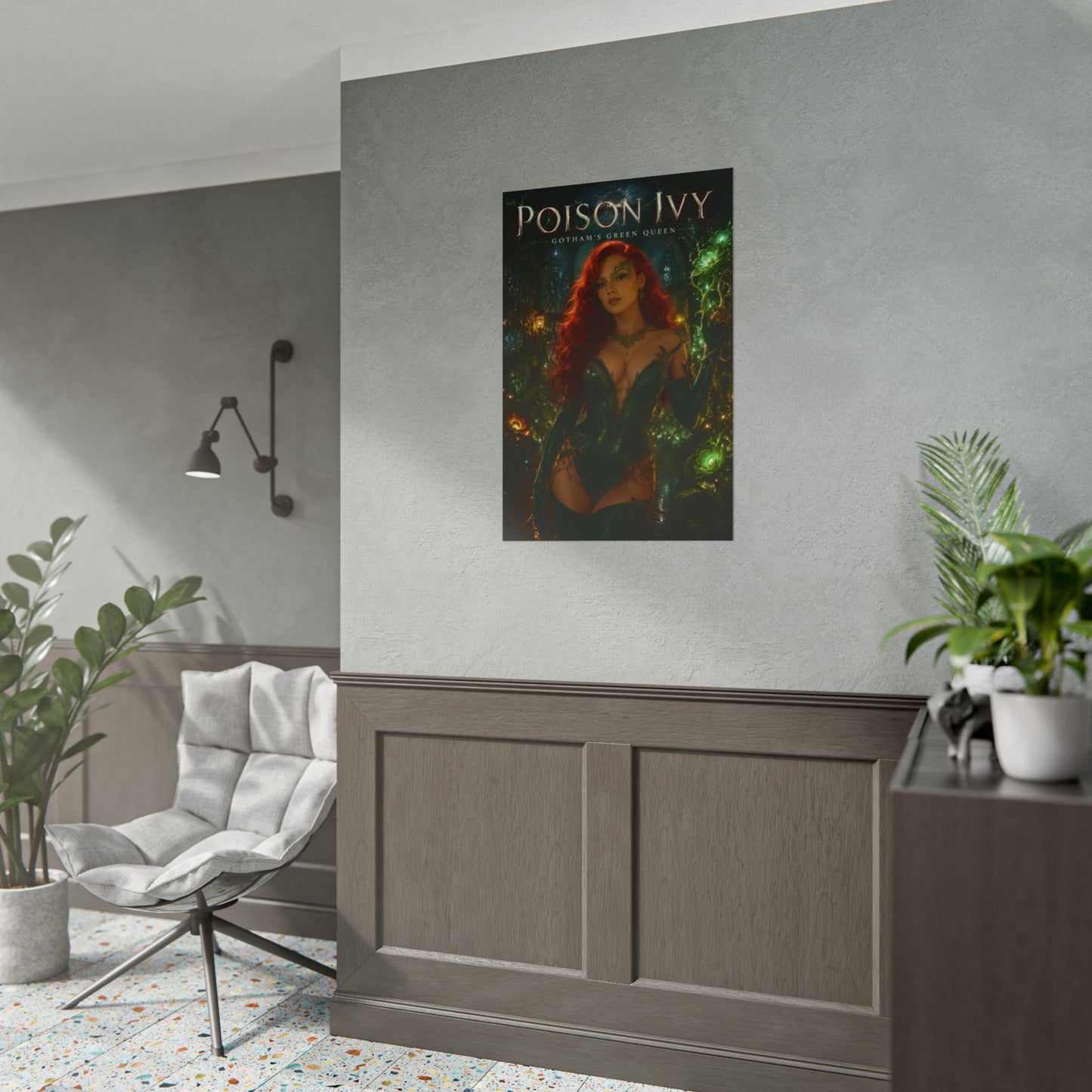Poison Ivy Poster, DC Comics Wall Art, Superhero Print, Room Decor