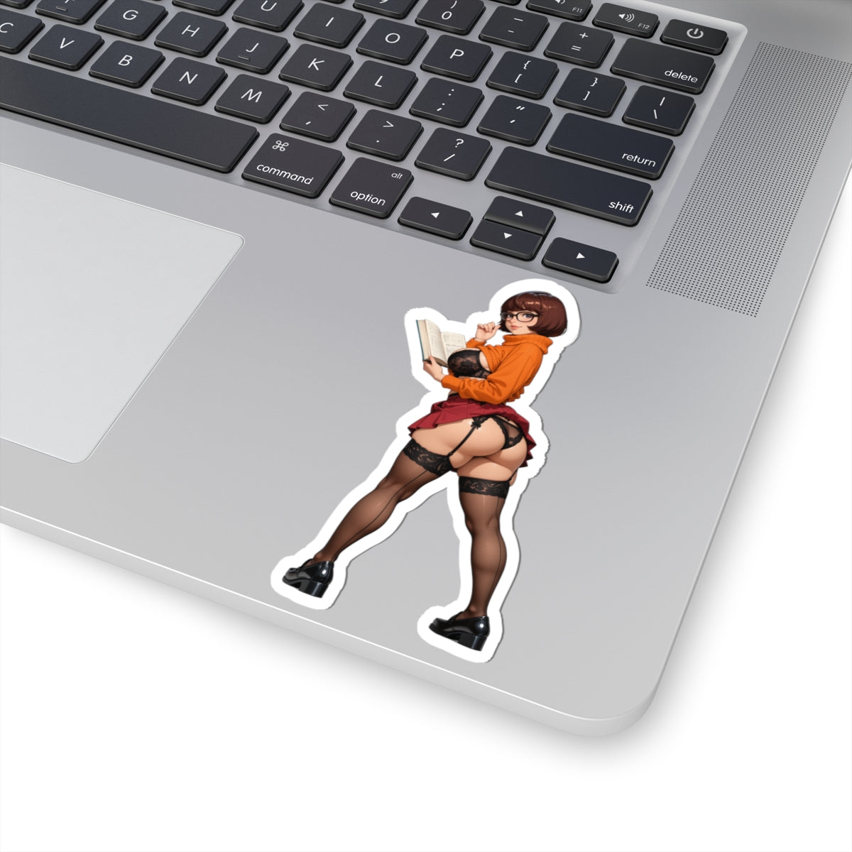 Наклейка Velma – вінілова наклейка розгадувача таємниць для ноутбуків, журналів та спорядження