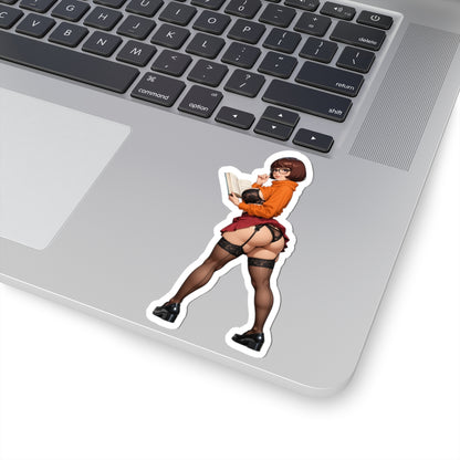 Наклейка Velma – вінілова наклейка розгадувача таємниць для ноутбуків, журналів та спорядження