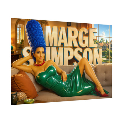 Marge Simpson The Simpsons Poster Cartoon Wall Art Room Decor Collectible Print