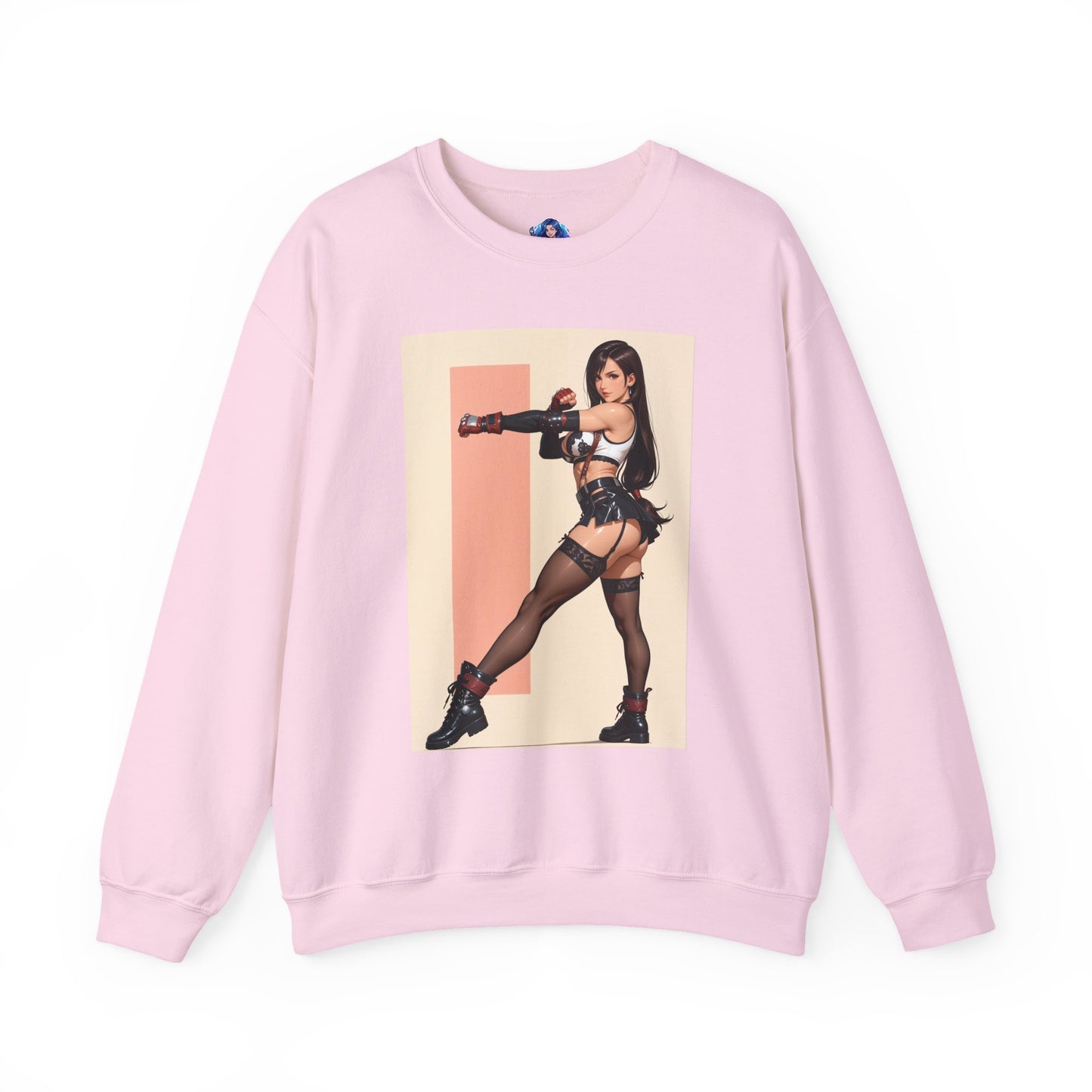 Толстовка Tifa Lockhart, FF7 Heroine Crewneck, вуличний одяг для колекціонерів у ігровому стилі