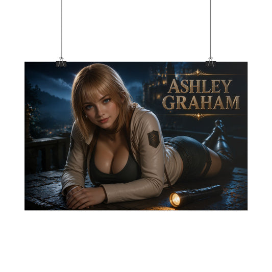Ashley Graham Character Poster Gaming Setup Wall Decor Collector Print