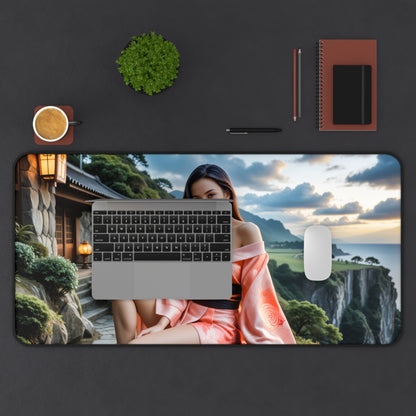 Nezuko Schreibtischunterlage, Anime-Gaming-Mauspad, Demon Slayer Heldin Große Schreibtischunterlage