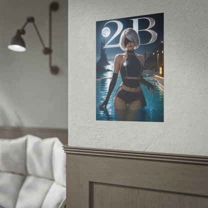 Game Room Decor 2B Wall Art Poster Collectible Character Print Collector Gift