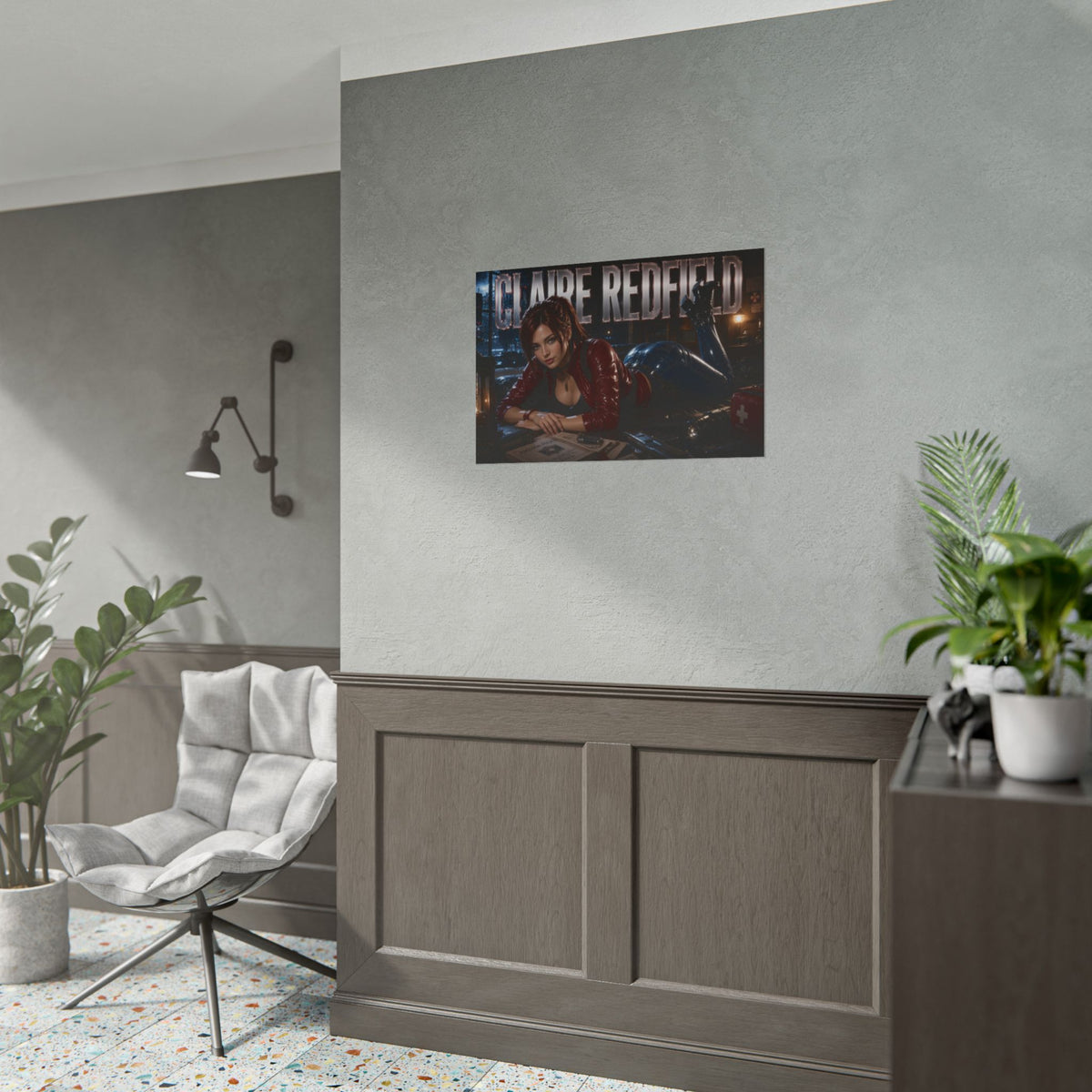 Claire Redfield Resident Evil Poster Gaming Wall Art Gamer Room Decor Art Print