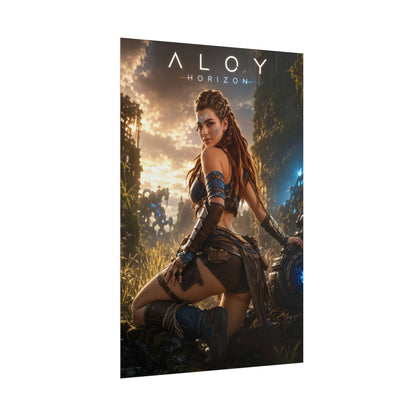 Aloy Horizon Poster, Gaming Wall Art, Fantasy Print, Adventure Decor