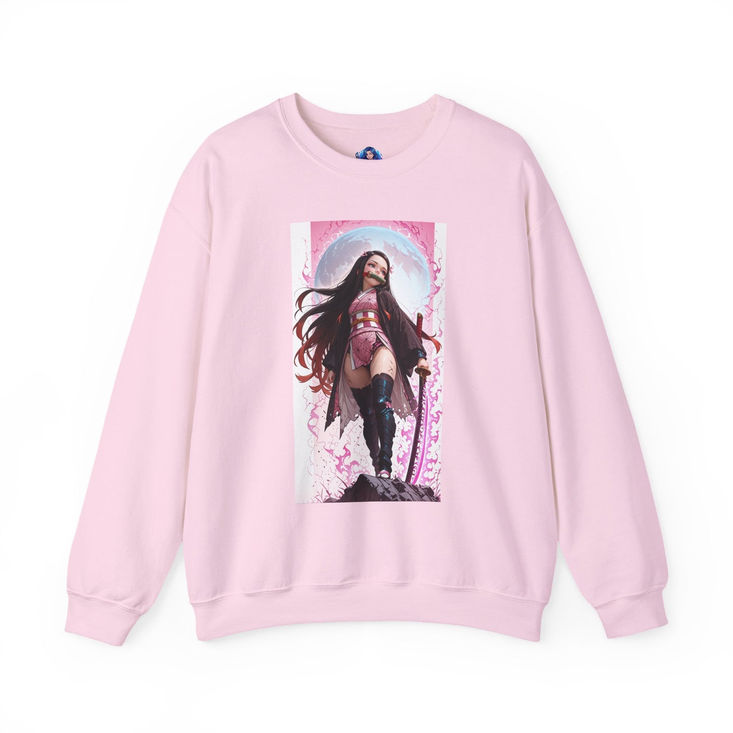 Nezuko Kamado Sweatshirt, Anime Heroine Crewneck, Stylish Demon Slayer Streetwear