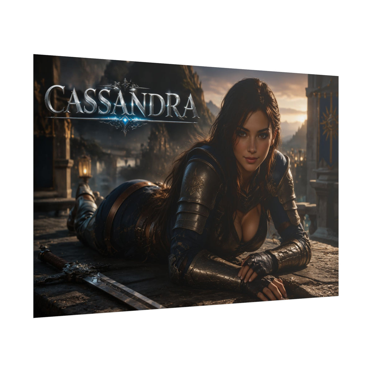Gamer Room Poster Cassandra Soulcalibur Wall Art Character Collectible Print