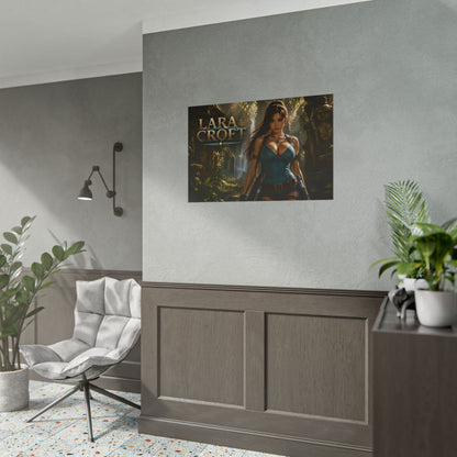 Lara Croft Character Poster Tomb Raider Gaming Setup Wall Decor Collector Print