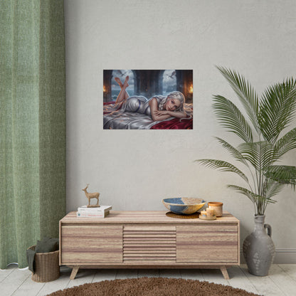 Daenerys Targaryen Poster, Fantasy Art Print, Room Decor Poster