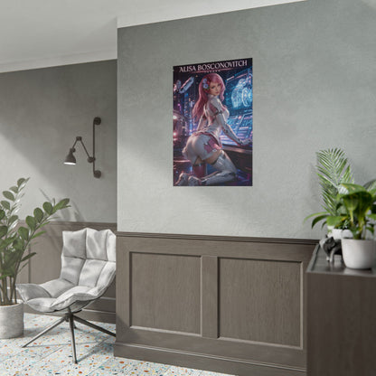 Alisa Bosconovitch Poster, Tekken Wall Art, Gaming Print, Sci Fi Decor