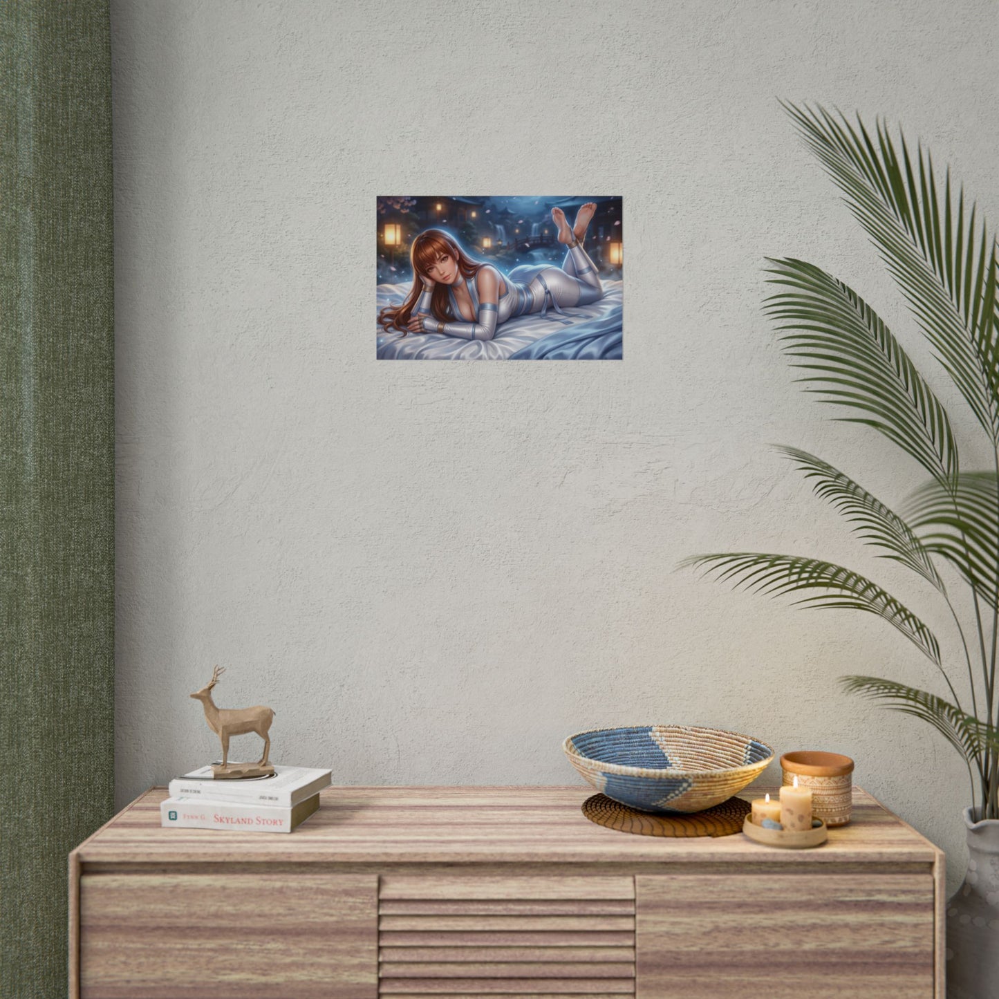 Kasumi Poster, Gaming Wall Art, Ninja Anime Print, Room Decor