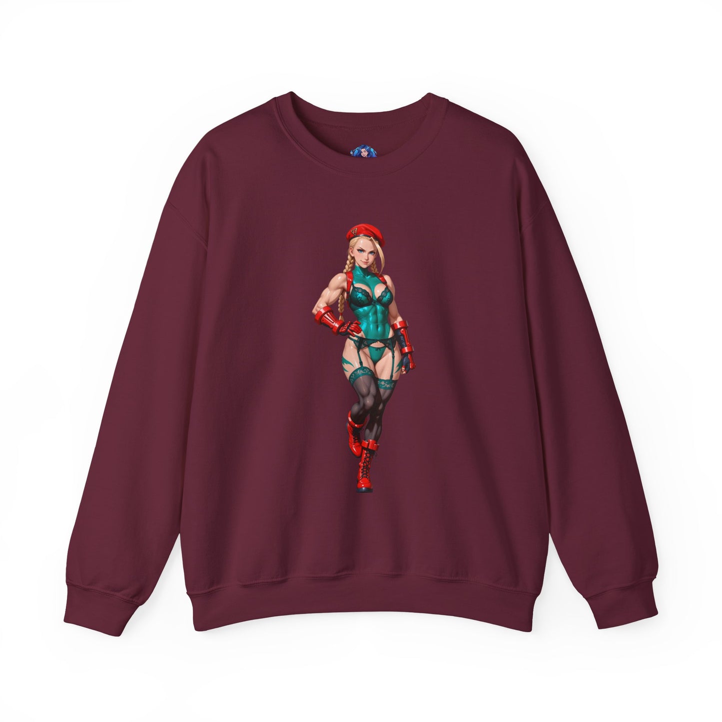 Біла толстовка Cammy, чохол Street Fighter Crewneck, одяг для фанатів Gaming Fandom