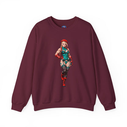 Біла толстовка Cammy, чохол Street Fighter Crewneck, одяг для фанатів Gaming Fandom