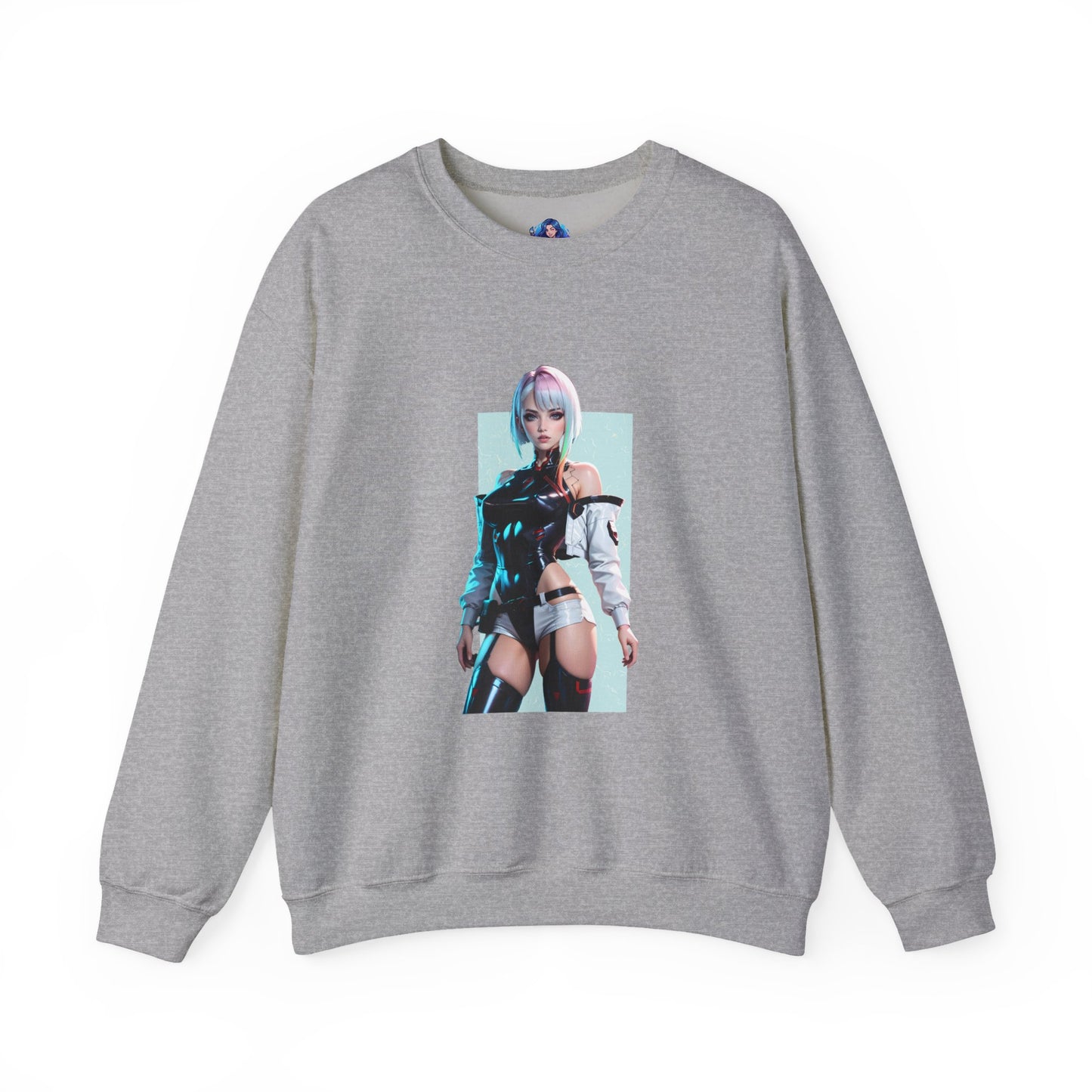 Lucy Edgerunners Sweatshirt, Cyberpunk-Rundhalsausschnitt, futuristische Gaming-Bekleidung für Fans