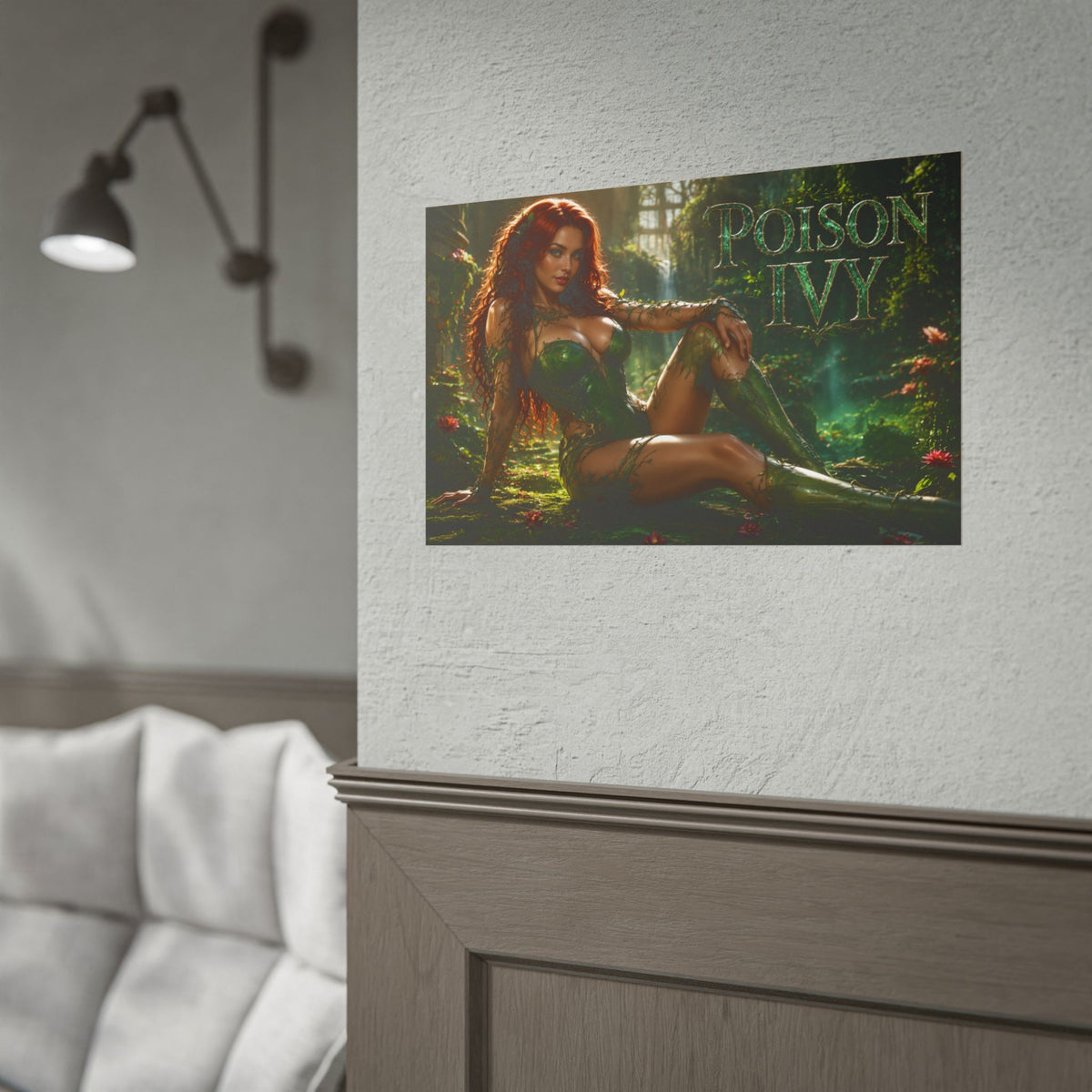 Comic Wall Art Poison Ivy Poster Heroine Room Decor Collectible Character Print