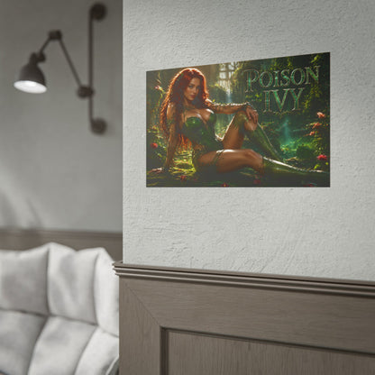 Comic Wall Art Poison Ivy Poster Heroine Room Decor Collectible Character Print