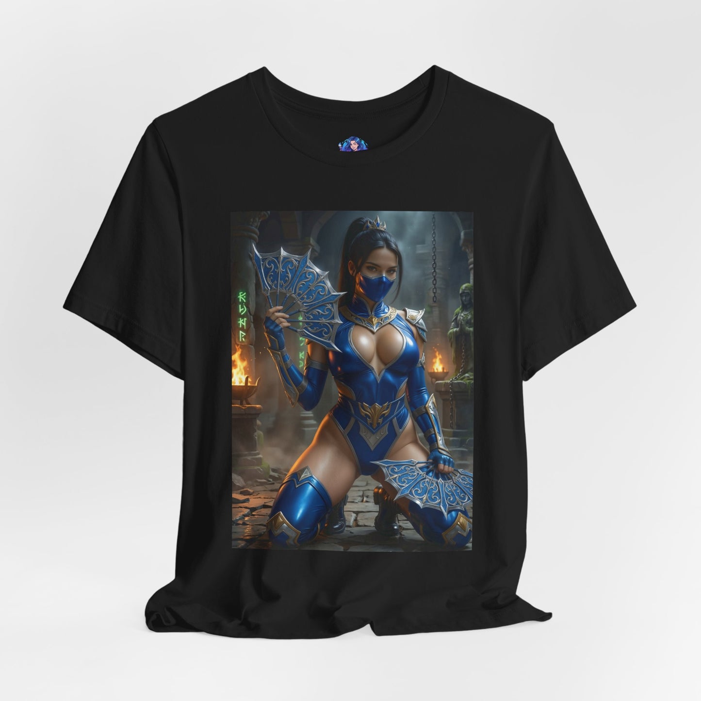 Kitana Mortal Kombat T-Shirt | Kampfspiel-Shirt für Gamer &amp; Anime-Fans