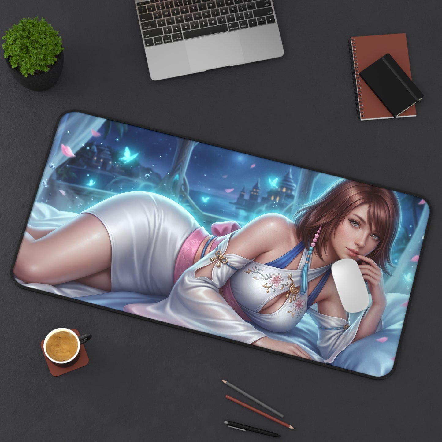 Final Fantasy Mouse Pad, Yuna Desk Mat, Gamer Gift XXL