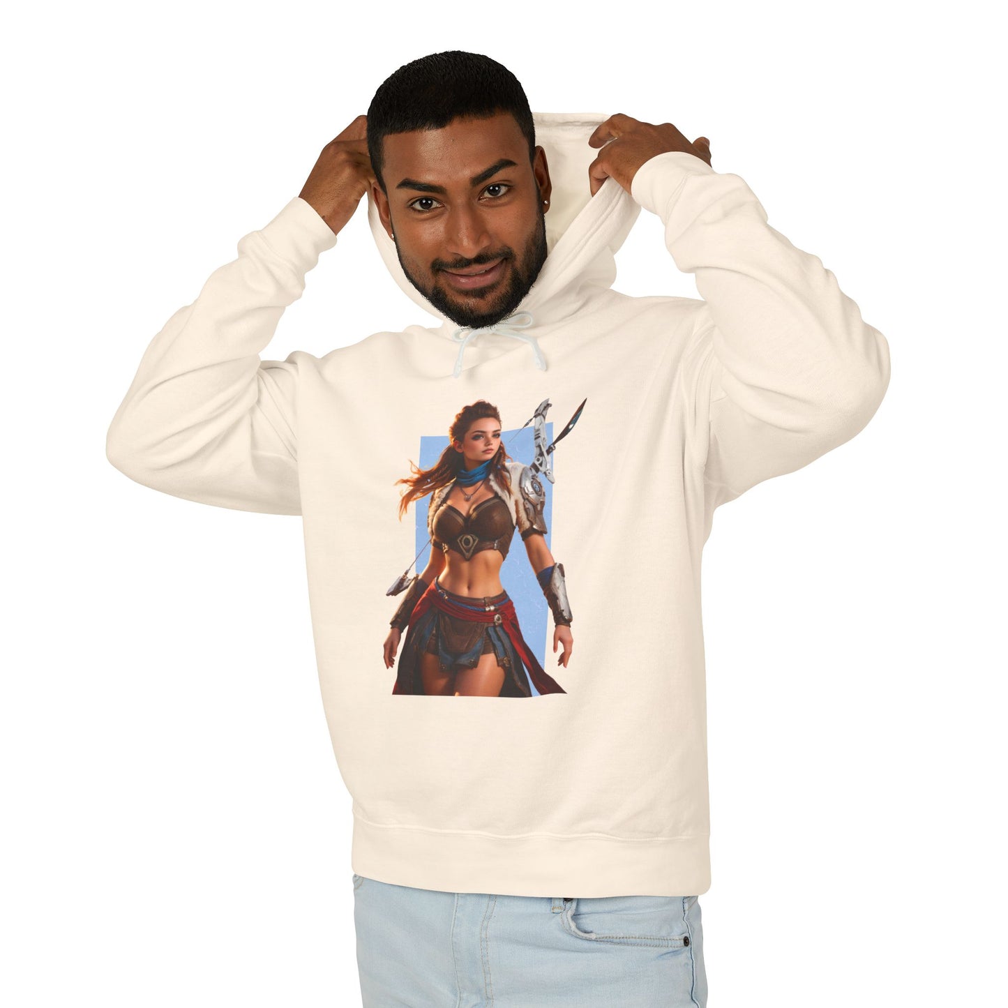 Aloy Hoodie | Fantasy-Jägerin-Hoodie | Anime-Kriegerinnen-Pullover