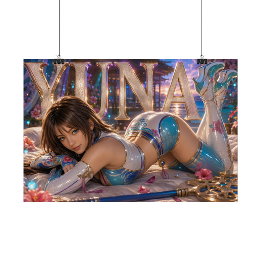 Yuna Poster Gaming Wall Art Gamer Room Decor Collectible Print Wall Decor