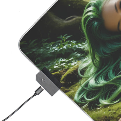 Килимок для столу CC – світлодіодний RGB-підсвітлювальний килимок, ігровий комплект для дівчат з аніме Waifu