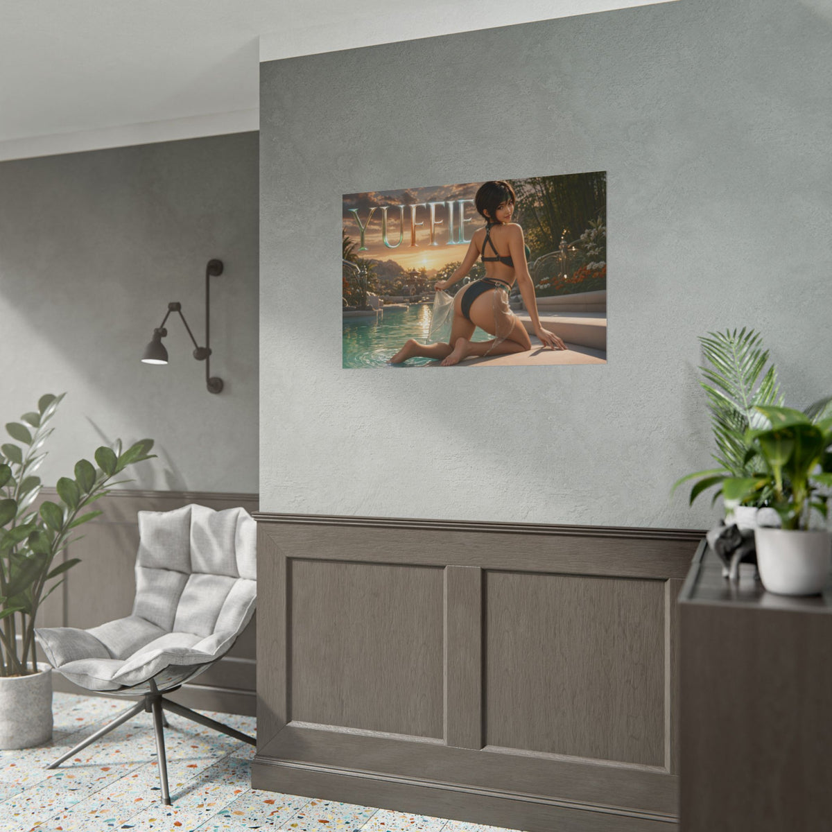 Gaming Wall Art Yuffie Kisaragi Poster Game Room Decor Gamer Gift Art Print