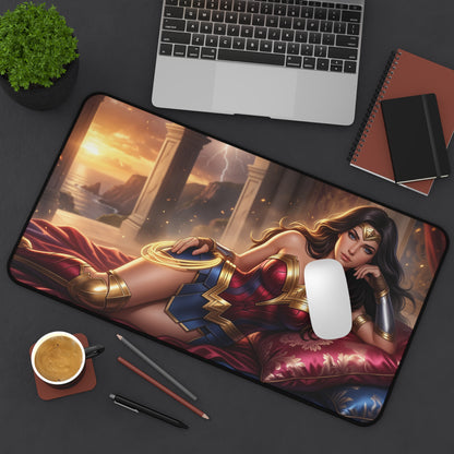 DC Comics Mouse Pad, Wonder Woman Desk Mat, Large Pad