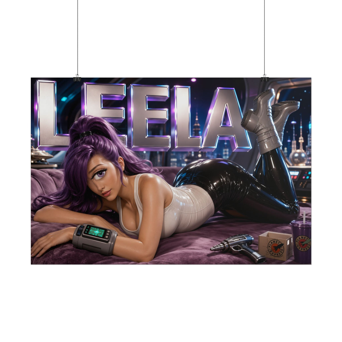 Turanga Leela Futurama Poster Cartoon Wall Art Room Decor Collectible Print