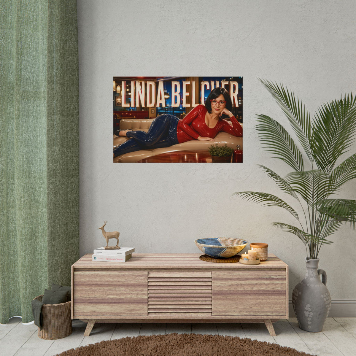Linda Belcher Bobs Burgers Wall Art Poster Character Decor Collector Gift