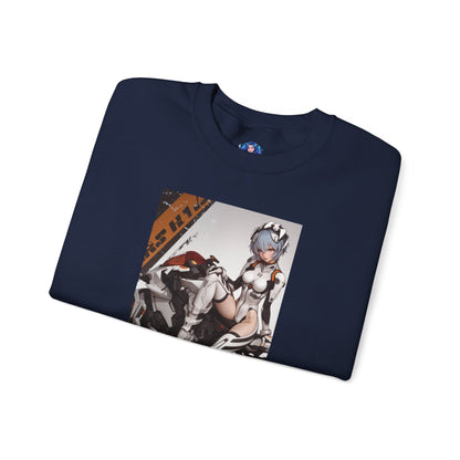 Rei Ayanami Sweatshirt, Evangelion Crewneck, Minimalist Anime Streetwear for Fans