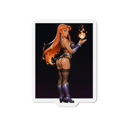 Starfire Teen Titans Magnet – Sexy Anime-Heldin-Magnet, Kühlschrankdeko für Gamer