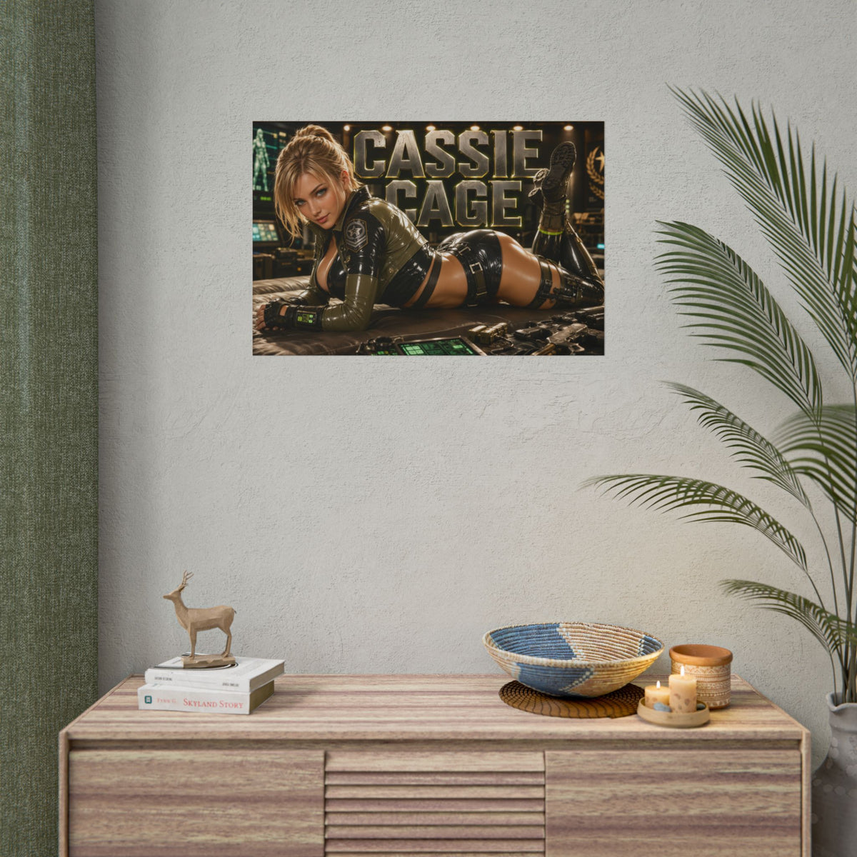 Cassie Cage Character Poster Mortal Kombat Gamer Room Wall Art Collectible Decor