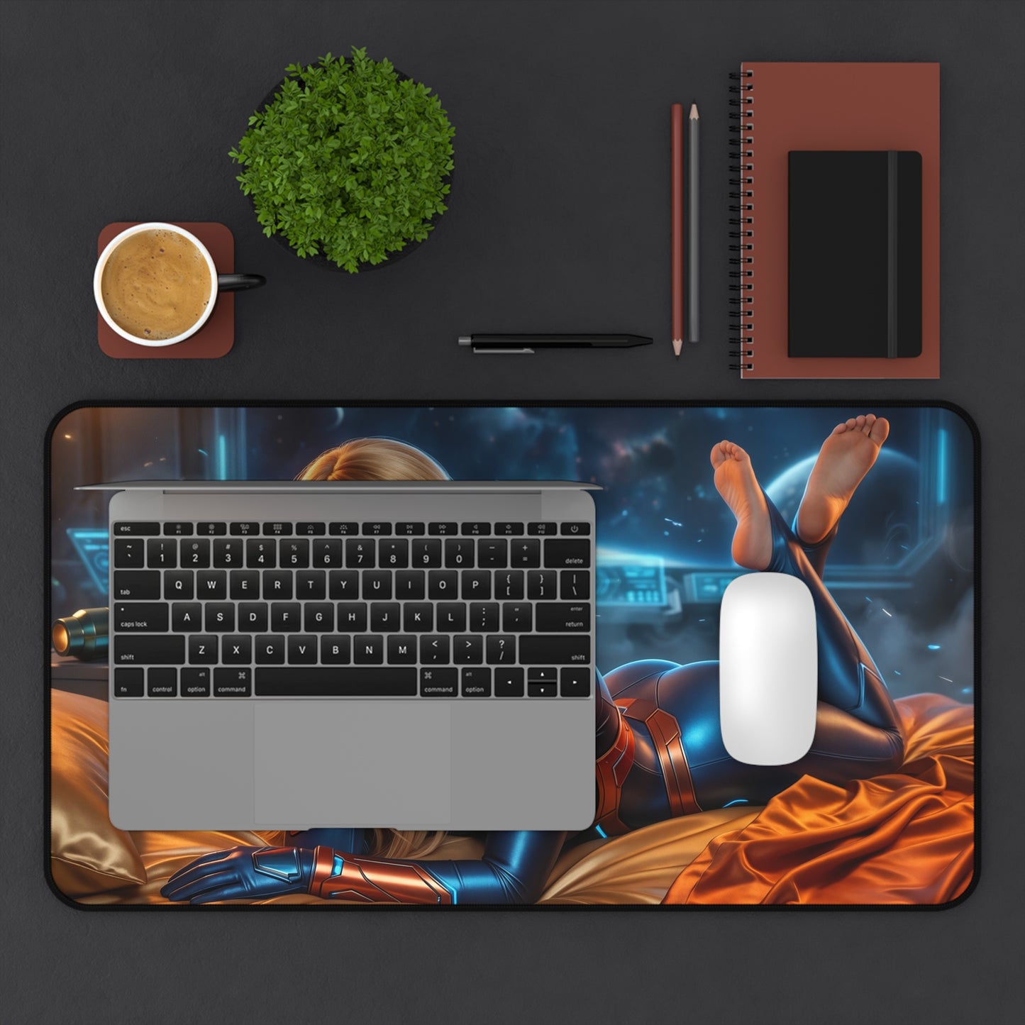 Samus Mouse Pad, Samus Aran Desk Mat, Gamer Gift XXL