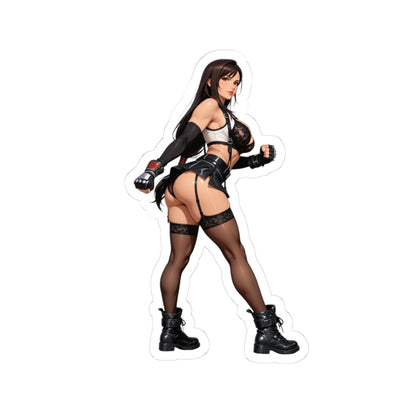 Tifa Lockhart Aufkleber – Fantasy-Heldin Vinyl-Aufkleber für Laptops &amp; Innendekoration
