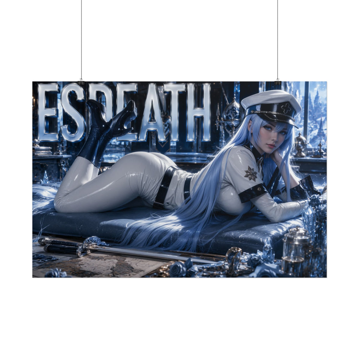 Esdeath Akame ga Kill Poster Anime Wall Art Bedroom Decor Collector Gift