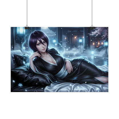 Rukia Kuchiki Poster, Bleach Wall Art, Anime Print, Room Decor