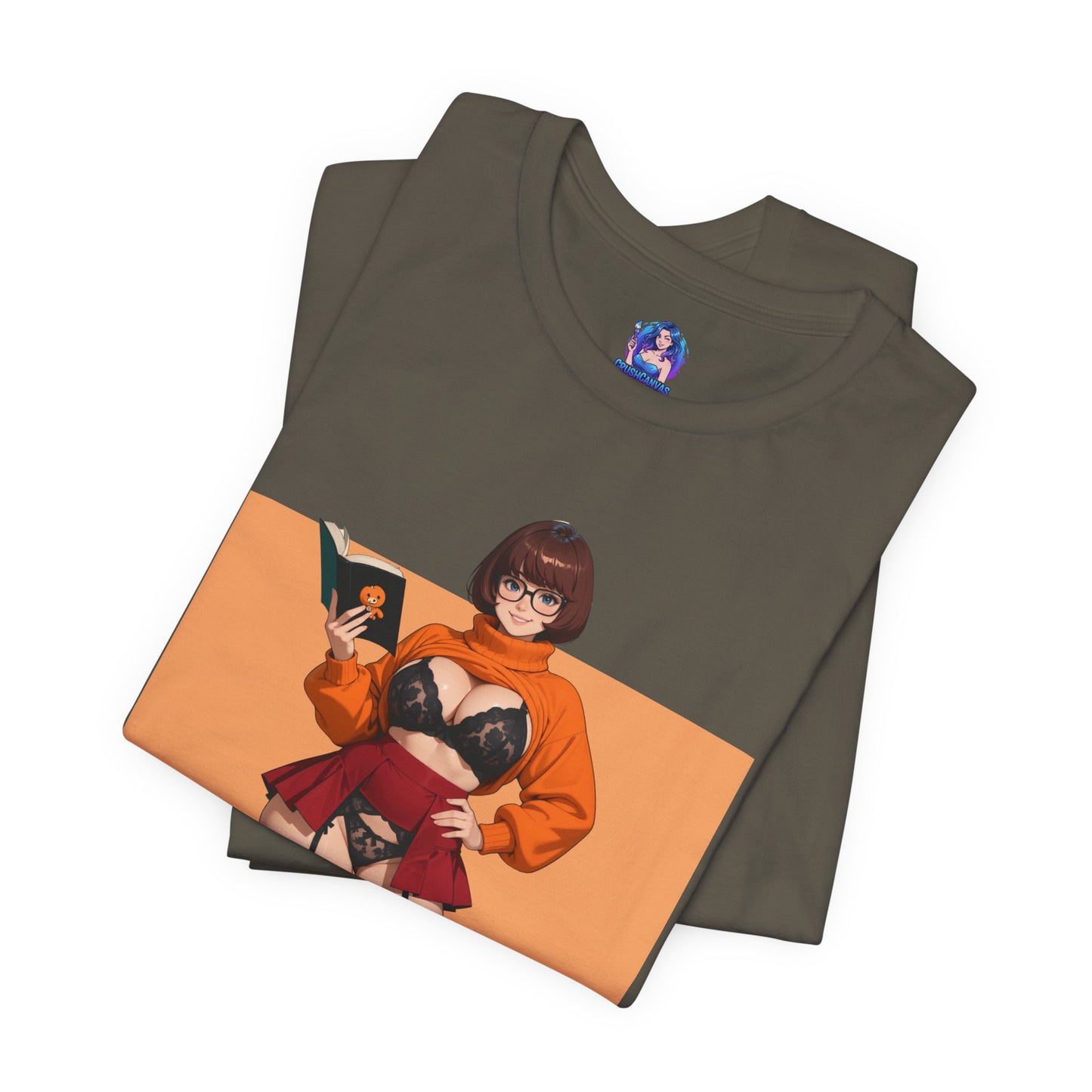 Velma Grafik-T-Shirt | Süßes Nerd-Girl-T-Shirt für Otakus und Retro-Fans | Smart-Heroine-Shirt
