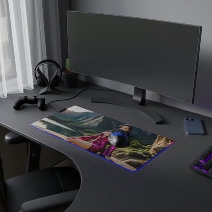 Килимок для столу Boa Hancock – світлодіодний RGB-підкладка, ігровий комплект із романтичною дівчиною з аніме Вайфу