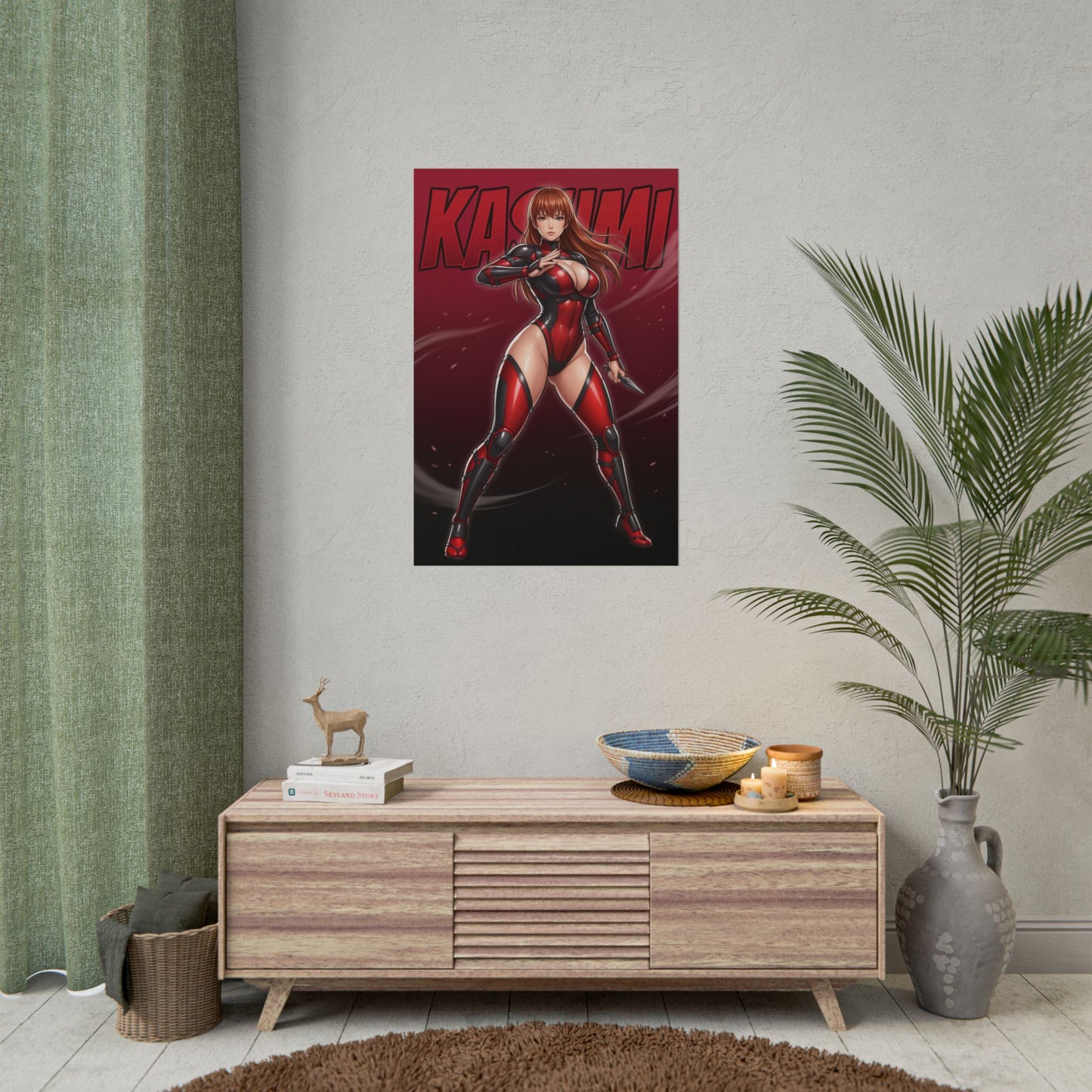 Kasumi Dead or Alive Poster, Dead or Alive Wall Art Print, Ninja Girl Decor, Fighting Game Wall Art, Gamer Gift