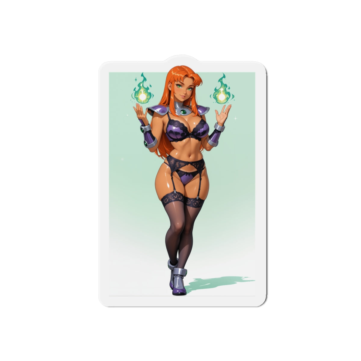 Starfire-Magnet – Kühlschrankmagnet mit Anime-Motiv aus Teen Titans, heiße Heldin als Deko