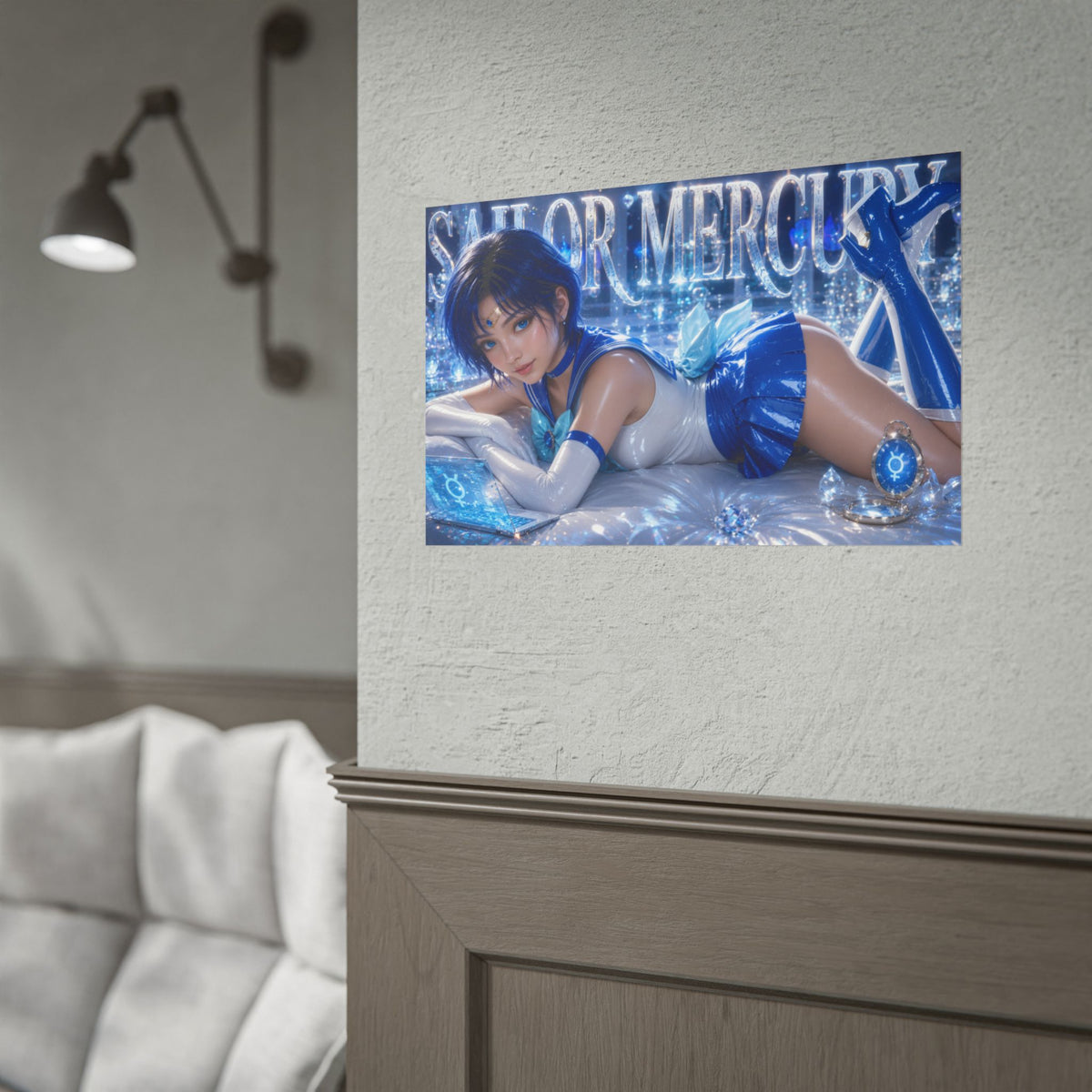 Anime Room Decor Sailor Mercury Sailor Moon Poster Wall Art Character Print