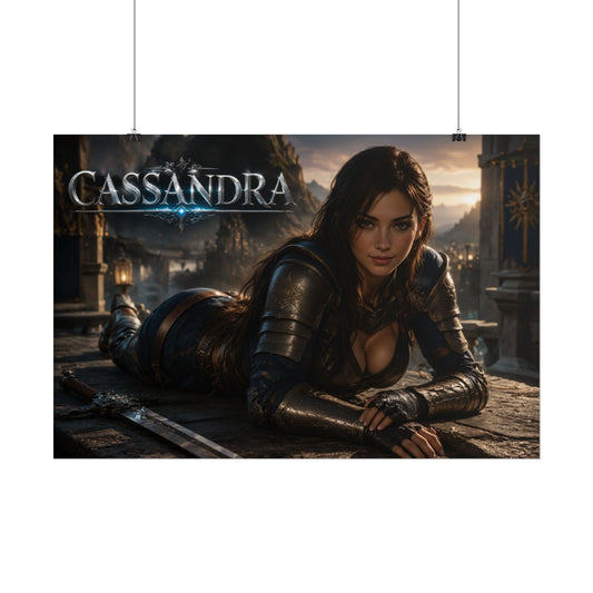 Gamer Room Poster Cassandra Soulcalibur Wall Art Character Collectible Print