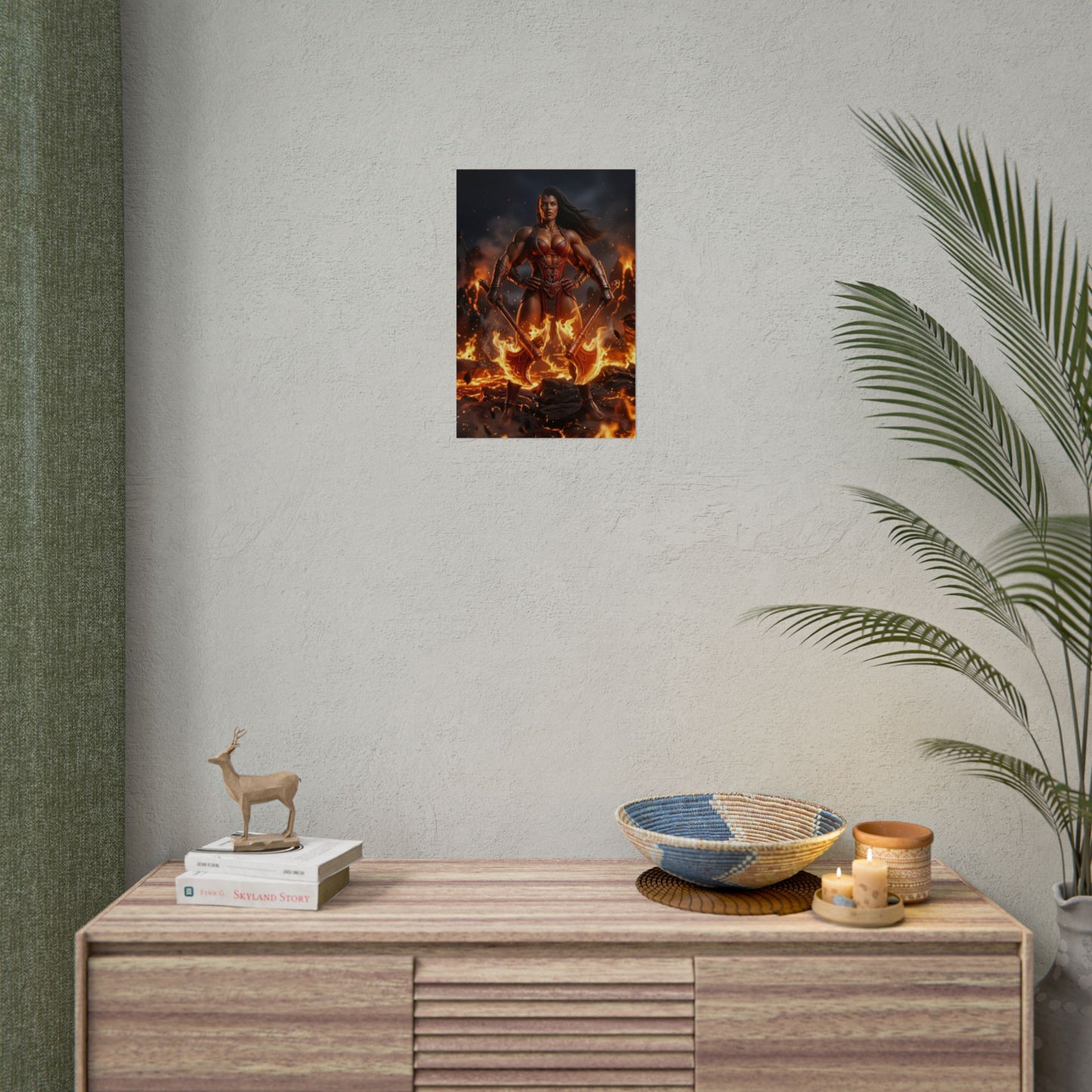 Sheeva Mortal Kombat Poster, Mortal Kombat Wall Art, Four Arm Warrior Decor, Fighting Game Wall Art, Gamer Gift