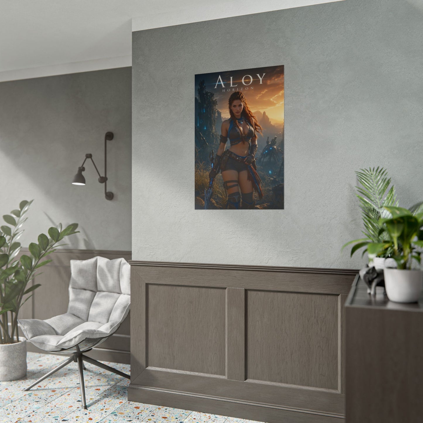 Aloy Horizon Poster, Gaming Wall Art, Fantasy Print, Adventure Decor