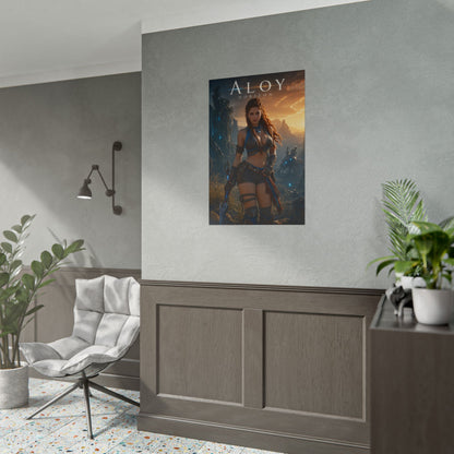 Aloy Horizon Poster, Gaming Wall Art, Fantasy Print, Adventure Decor