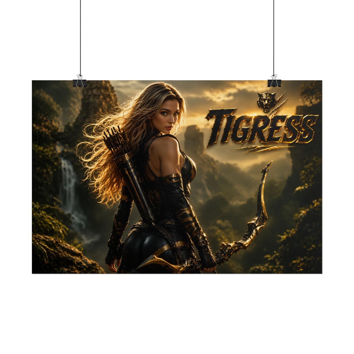 Tigress Character Poster Comic Style Wall Decor Bedroom Collector Gift