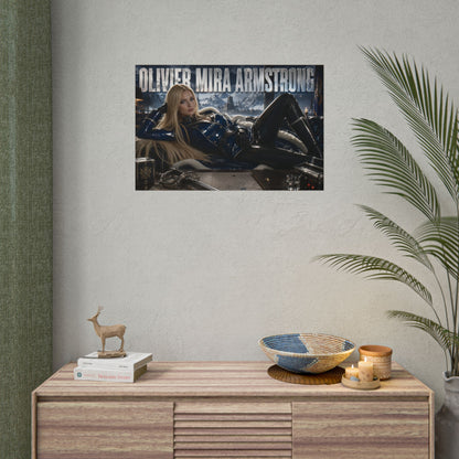 Olivier Mira Armstrong Fullmetal Alchemist Poster Wall Art Character Room Decor
