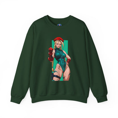 Cammy White Sweatshirt, Street Fighter Crewneck, Premium Gaming Apparel for Fans