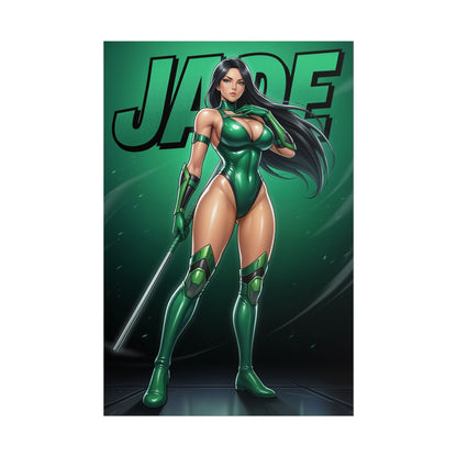 Jade Mortal Kombat Art Print, MK Wall Art Poster, Warrior Princess Decor, Fighting Game Artwork, Gamer Gift